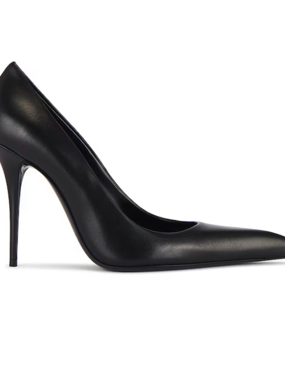 SAINT LAURENT ÉLYSÉE 105 PUMPS – BLACK LEATHER - Picture 2 of 9